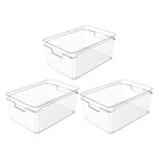 Kit 3 Organizadores Clear Natural 30x20x13 cm