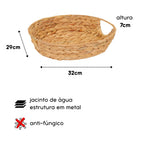 Bandeja Decorativa Multiuso Oval 32x29x7 cm