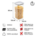 Pote Hermético Modo Cristal para Alimentos
