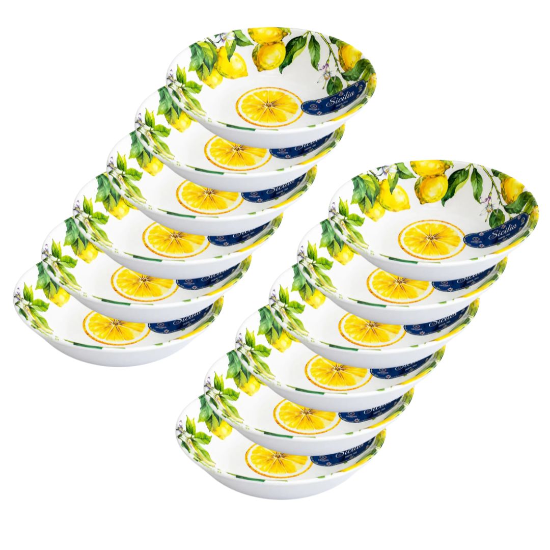 Kit 12 Bowls de Melamina Sicília 18 cm