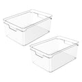 Kit 2 Organizadores Clear Natural 30x20x13 cm