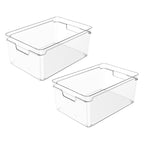 Kit 2 Organizadores Clear Natural 30x20x13 cm