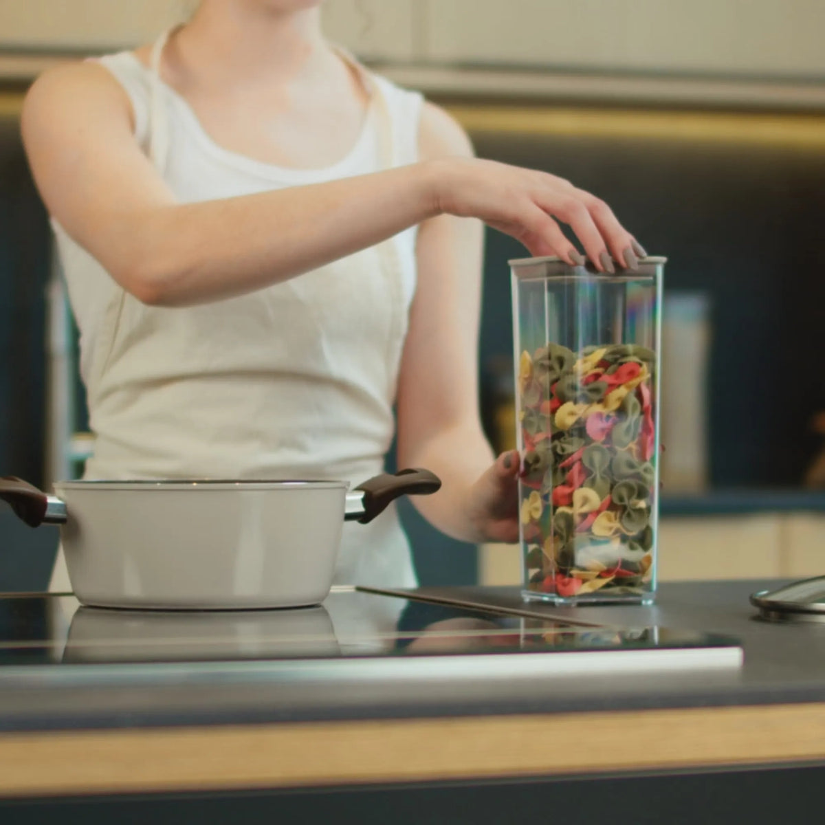 Pote Hermético Modo Cristal para Alimentos