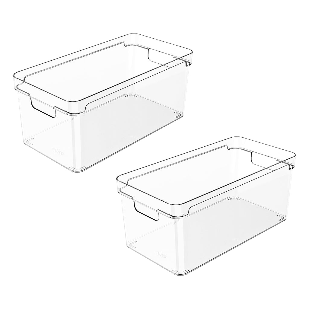 Kit 2 Organizadores Clear Natural 30x15x13 cm