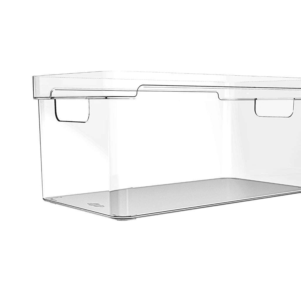 Kit 3 Organizadores Clear Natural 30x15x13 cm