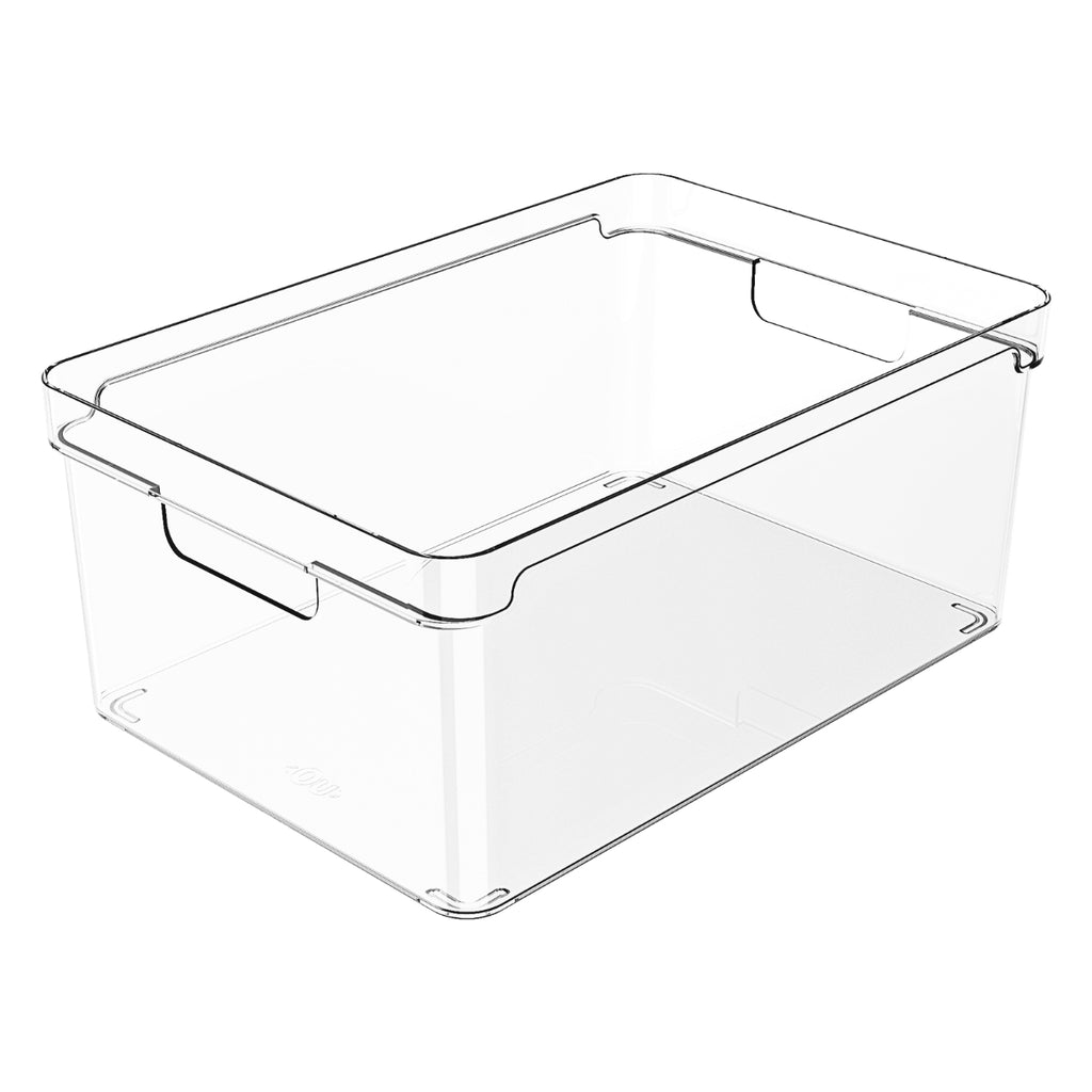Kit 3 Organizadores Clear Natural 30x20x13 cm