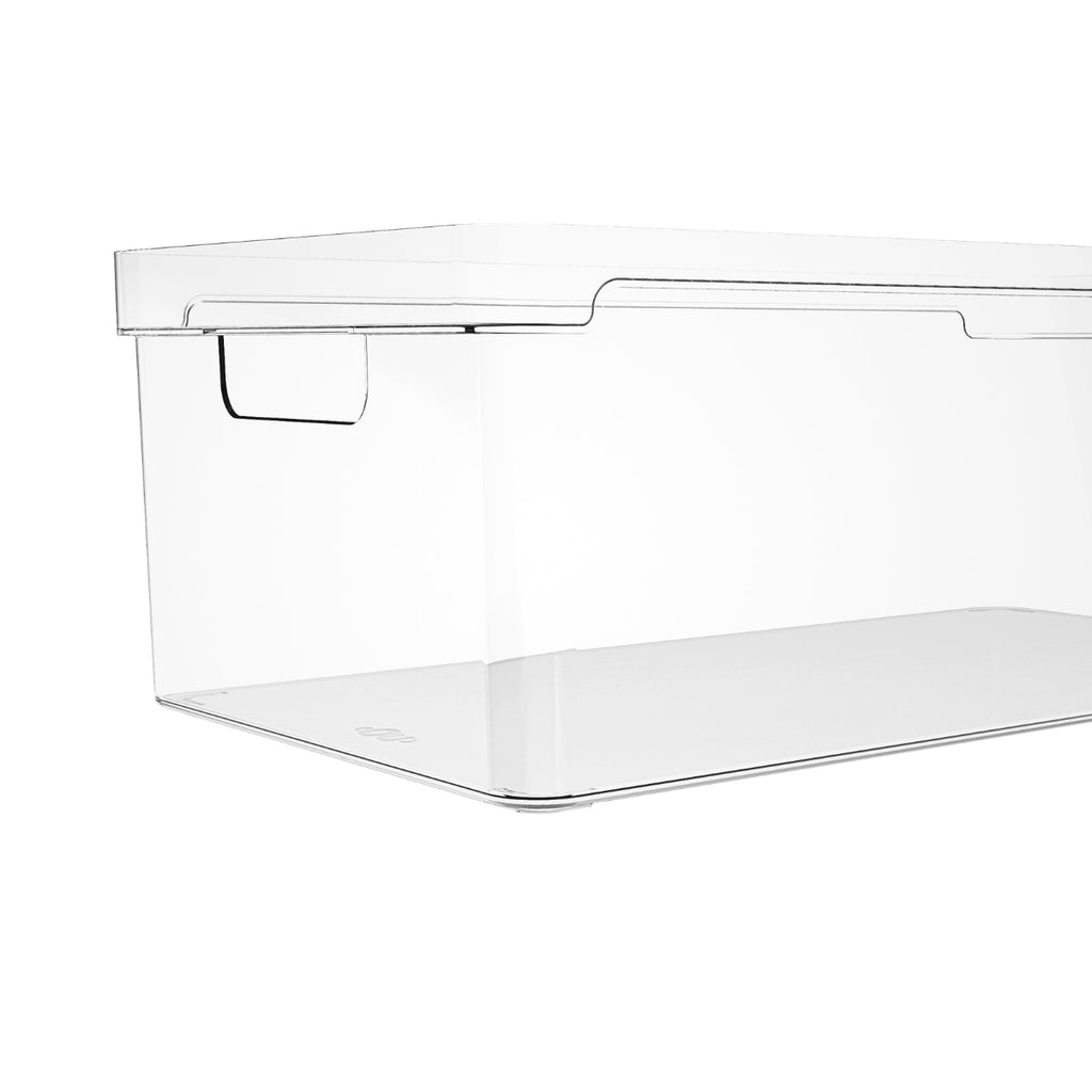 Kit 2 Organizadores Clear Natural 37x20x13 cm