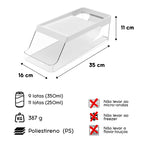 Organizador de Latas Clear Fresh Branco Fechado