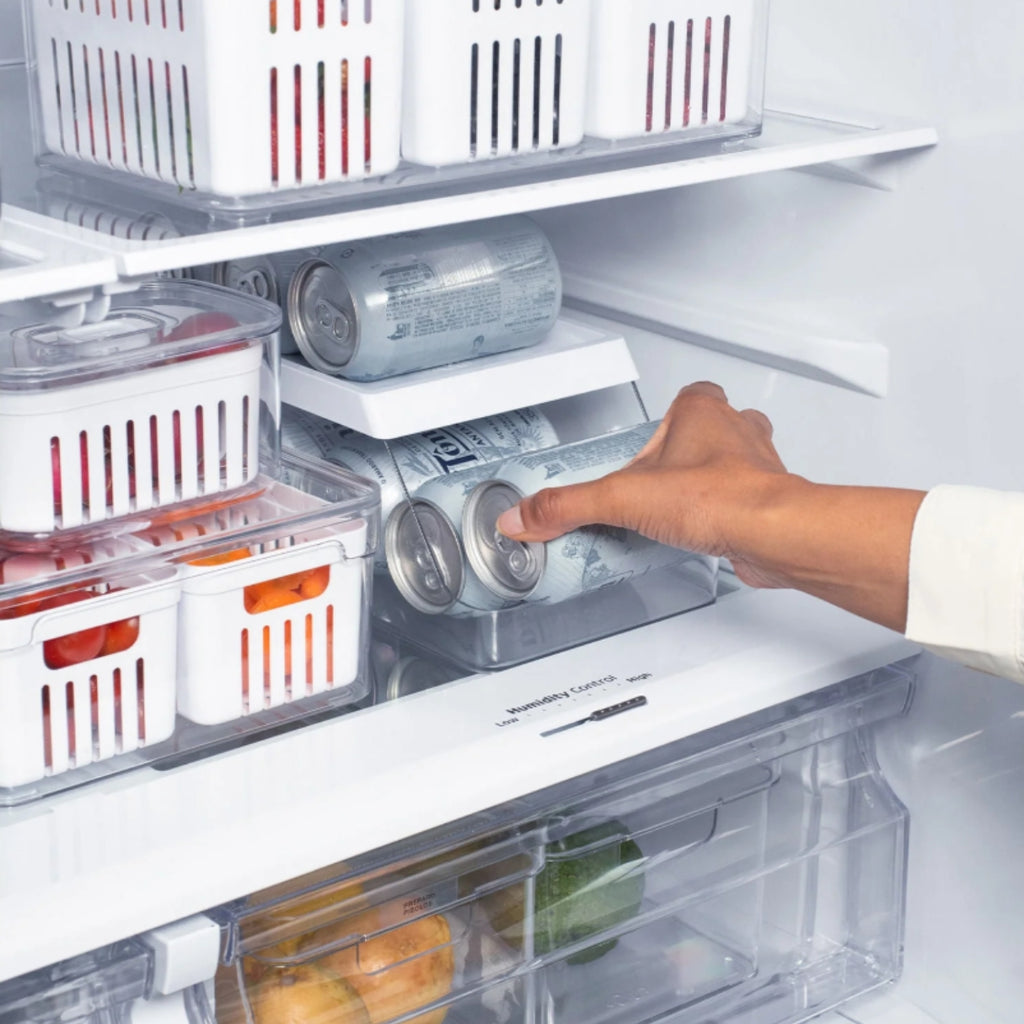 Organizador de Latas Clear Fresh Branco Fechado