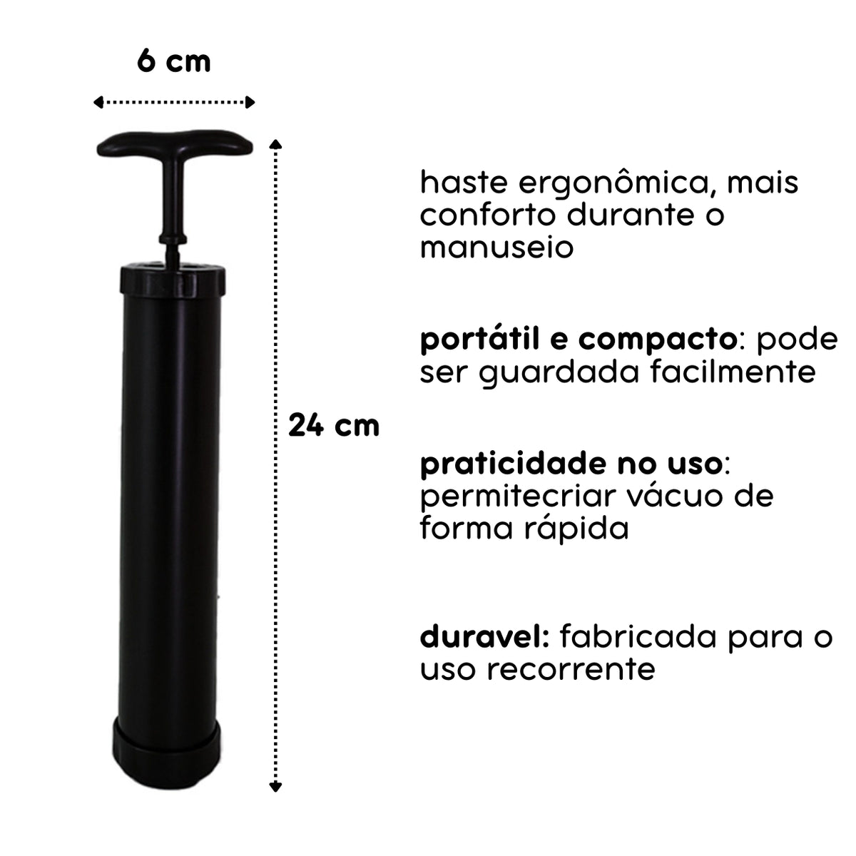 Bomba Manual para Saco a Vácuo Zip