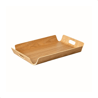 Bandeja Retangular de Bambu com Alça 44,5x33,5cm