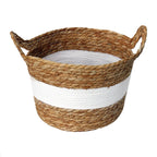 Cesto Decorativo Seagrass Trançado com Alça Boho
