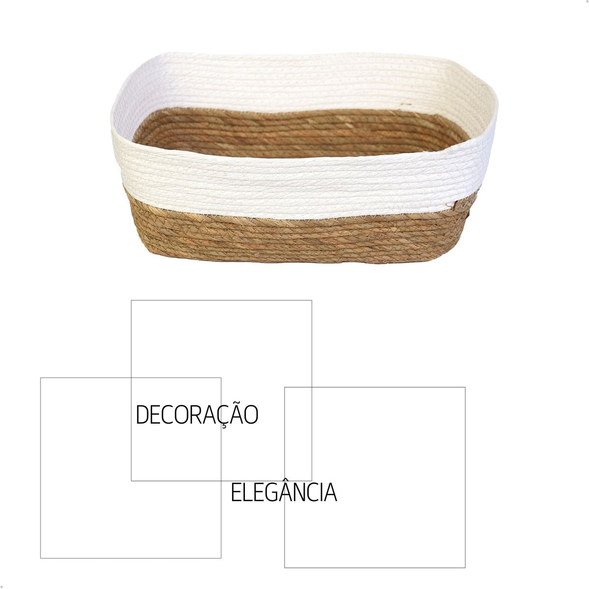 Cesto Organizador Multiuso de Fibra Natural