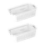 Kit 2 Potes Organizadores Acrílico com Drenagem 2.570ml