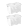 Kit 2 Potes Organizadores Acrílico com Drenagem 4.470ml