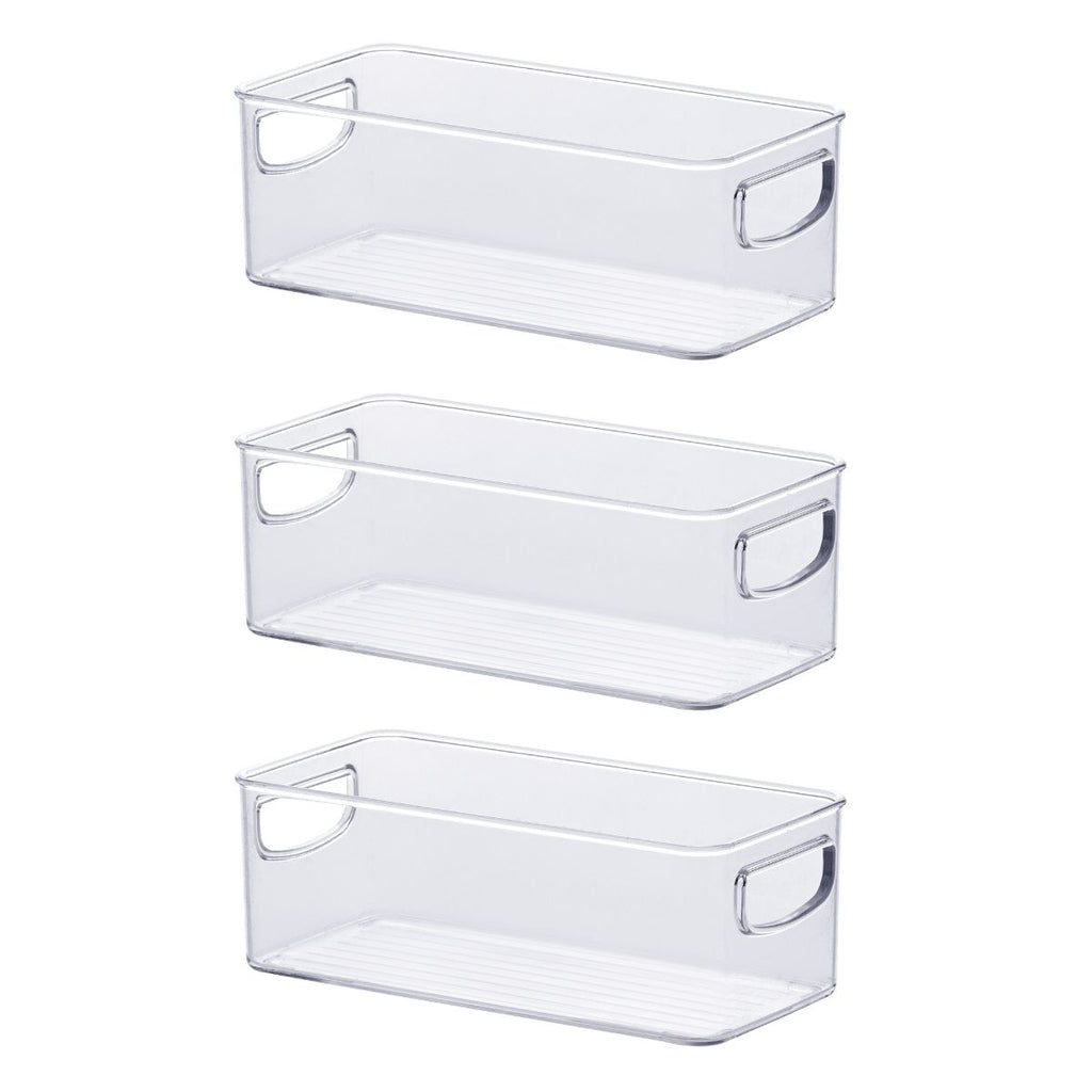 Kit 3 Organizadores Acrílico Transparente 23x11x8cm