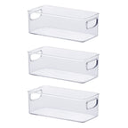 Kit 3 Organizadores Acrílico Transparente 23x11x8cm
