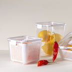 Kit 3 Potes Organizadores Acrílico com Drenagem 2.030ml