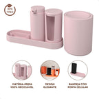 Conjunto Pia Banheiro Soft Clean 4 Peças