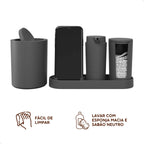 Conjunto Pia Banheiro Soft Clean 4 Peças