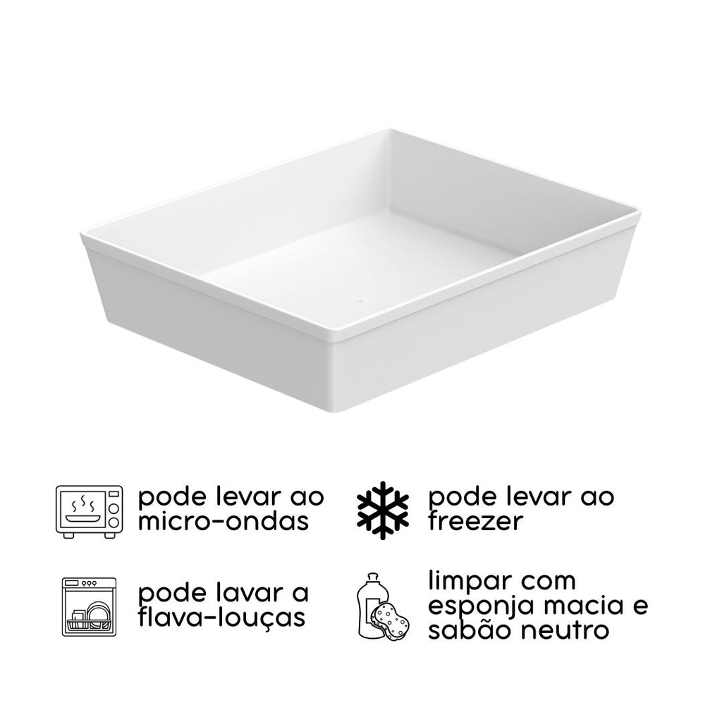 Bandeja Retangular GN 1/3 Uno 32 cm