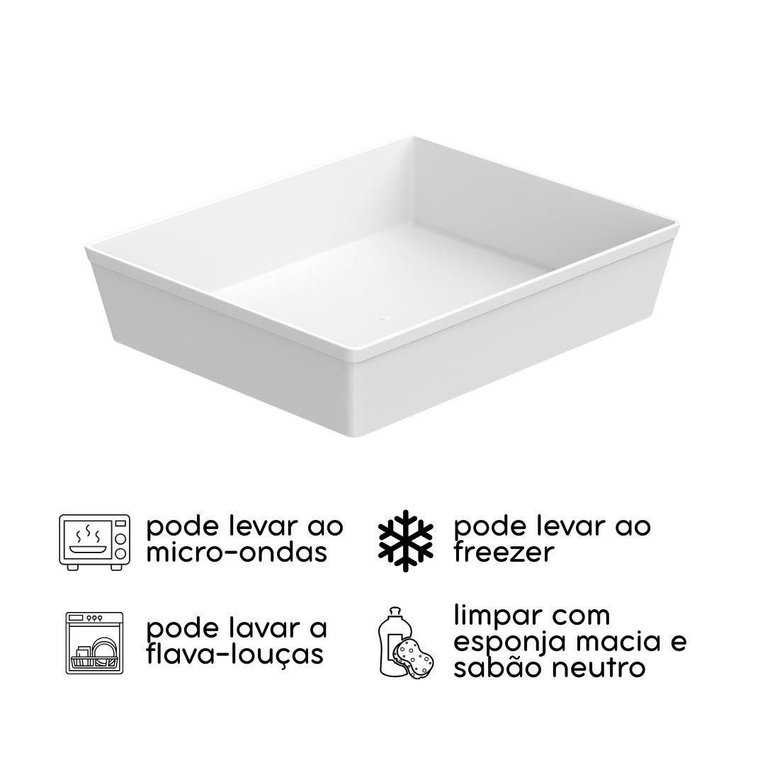 Bandeja Retangular GN 1/3 Uno 32 cm