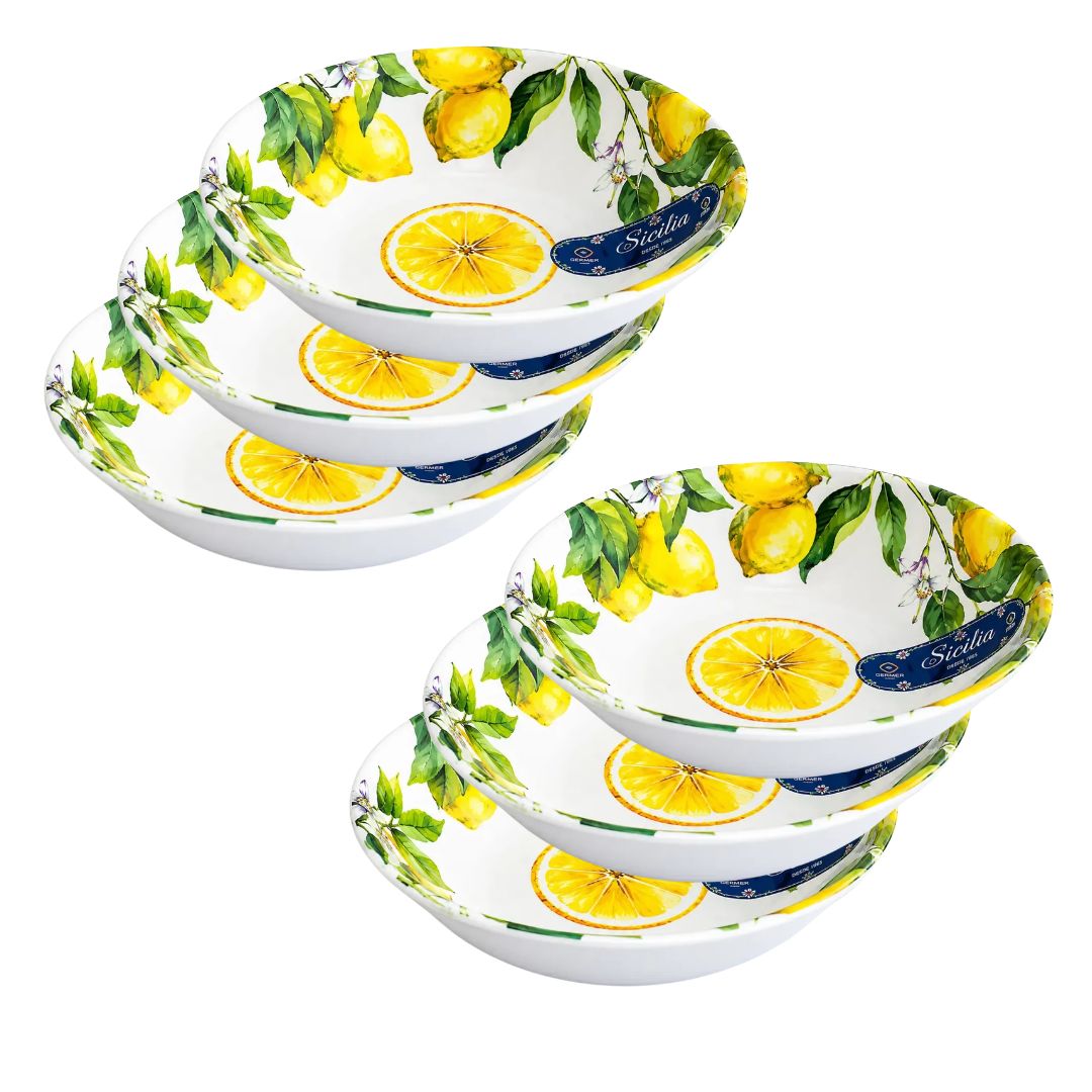 Kit 6 Bowls de Melamina Sicília 18 cm
