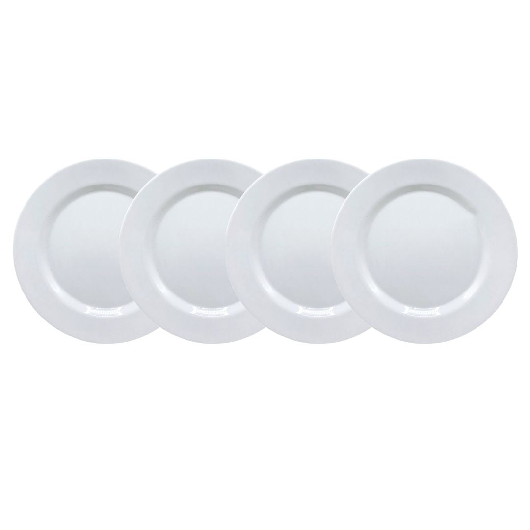Kit 4 Pratos de Sobremesa de Melamina Sicília 23 cm