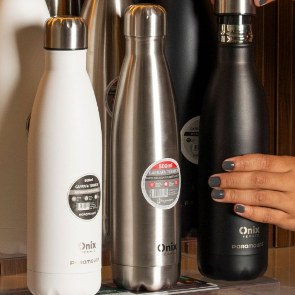 Garrafa Térmica Aço Inox 500ml Gelado ou Quente 12h