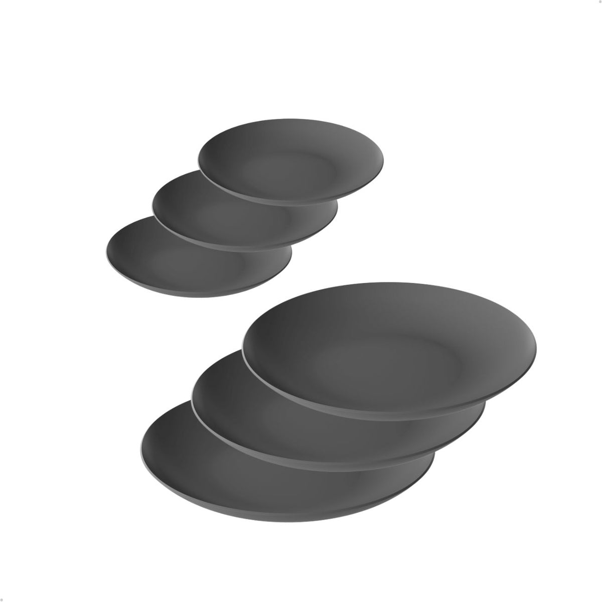 Jogo de Pratos de Refeição e Sobremesa Kit com 3 Cada