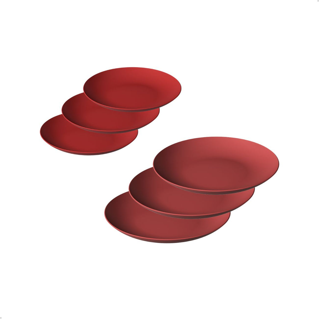 Jogo de Pratos de Refeição e Sobremesa Kit com 3 Cada