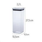 Kit 10 Potes Herméticos Transparentes para Mantimentos