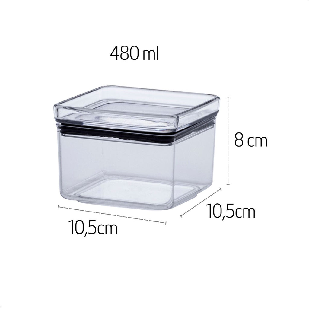 Kit 10 Potes Herméticos Transparentes para Mantimentos