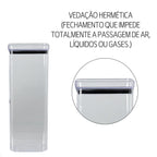 Kit 10 Potes Herméticos Transparentes para Mantimentos