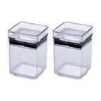 Kit 2 Potes Herméticos Quadrados para Mantimentos