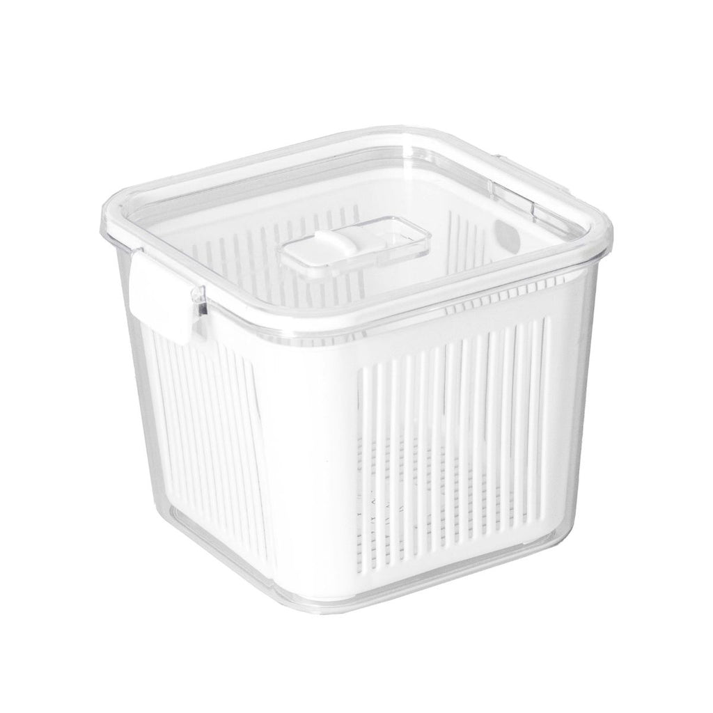 Kit 2 Potes Organizadores Acrílico com Drenagem 2.030ml