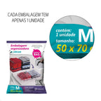 Kit 3 Sacos a Vácuo 50x70cm Organizador de Roupas