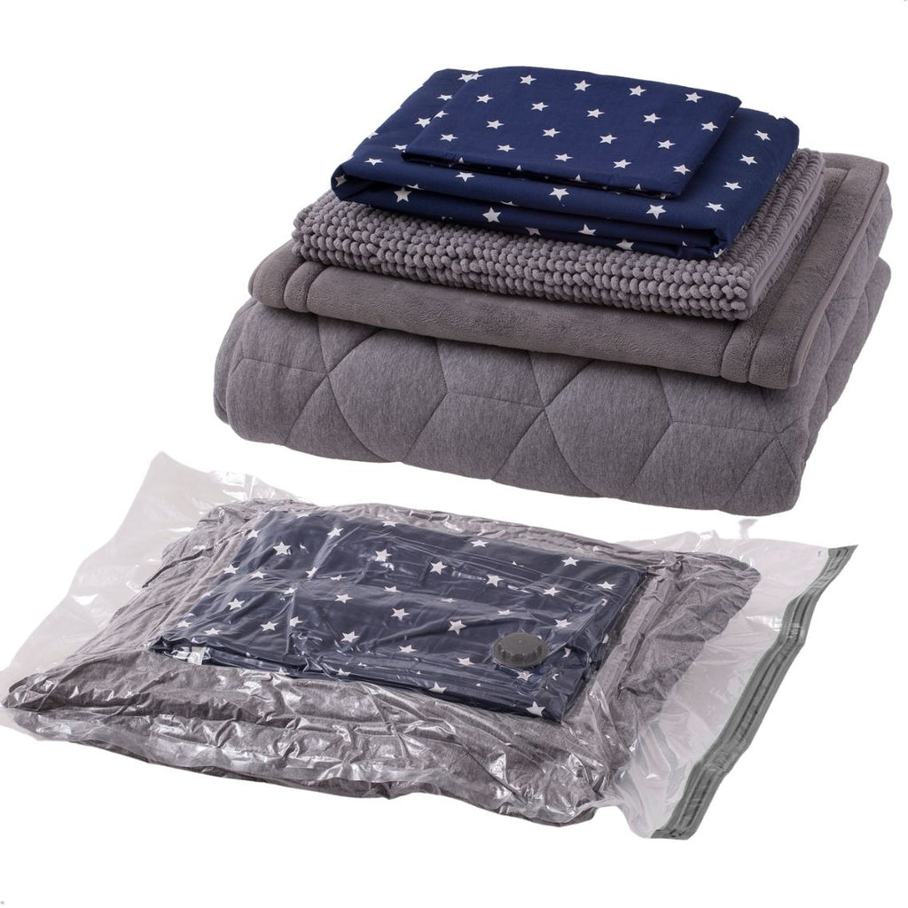 Kit 3 Sacos a Vácuo 50x70cm Organizador de Roupas