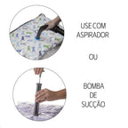 Kit 3 Sacos a Vácuo 70x100cm Organizador de Roupas