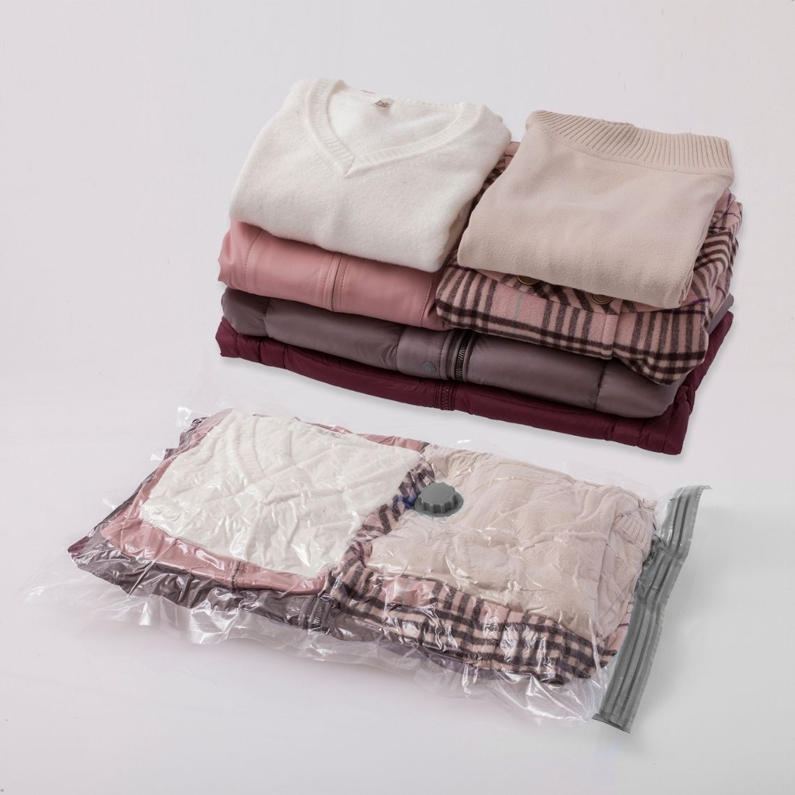 Kit 3 Sacos a Vácuo 70x100cm Organizador de Roupas