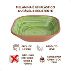 Kit Molheira Melamina 3 Unids 9,5x9,5x2,5cm