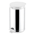 Lixeira Cozinha Inox 15 Litros Pedal Cesto Interno