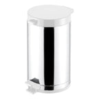 Lixeira Cozinha Inox 15 Litros Pedal Cesto Interno
