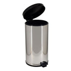 Lixeira Cozinha Inox 15 Litros Pedal Cesto Interno