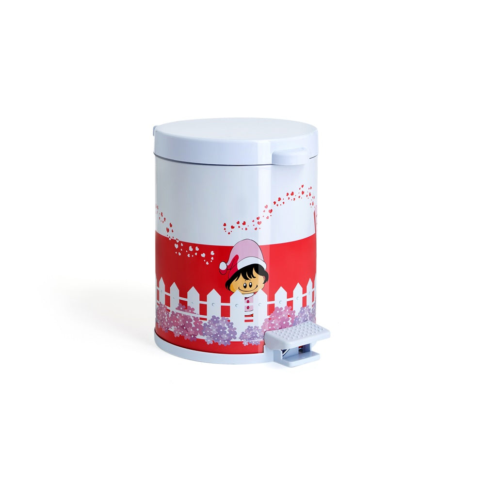 Lixeira Infantil Pedal 4,5L Vermelha