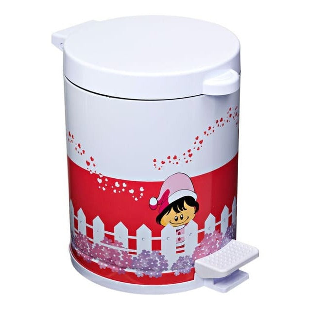 Lixeira Infantil Pedal 4,5L Vermelha