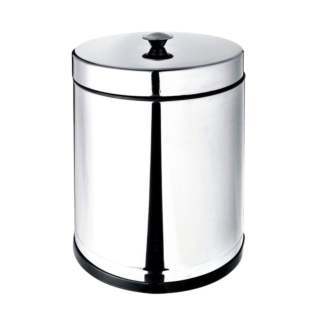 Lixeira Inox Banheiro 4,5 Litros com Recipiente Plástico