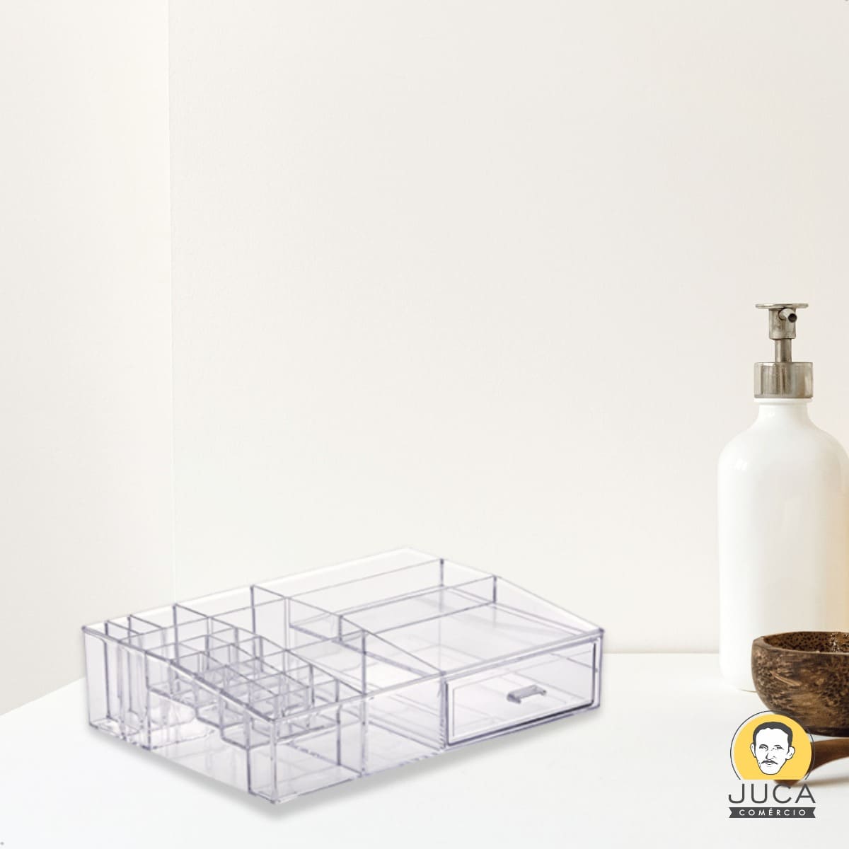 Organizador Porta Maquiagem 33x25cm com Divisórias