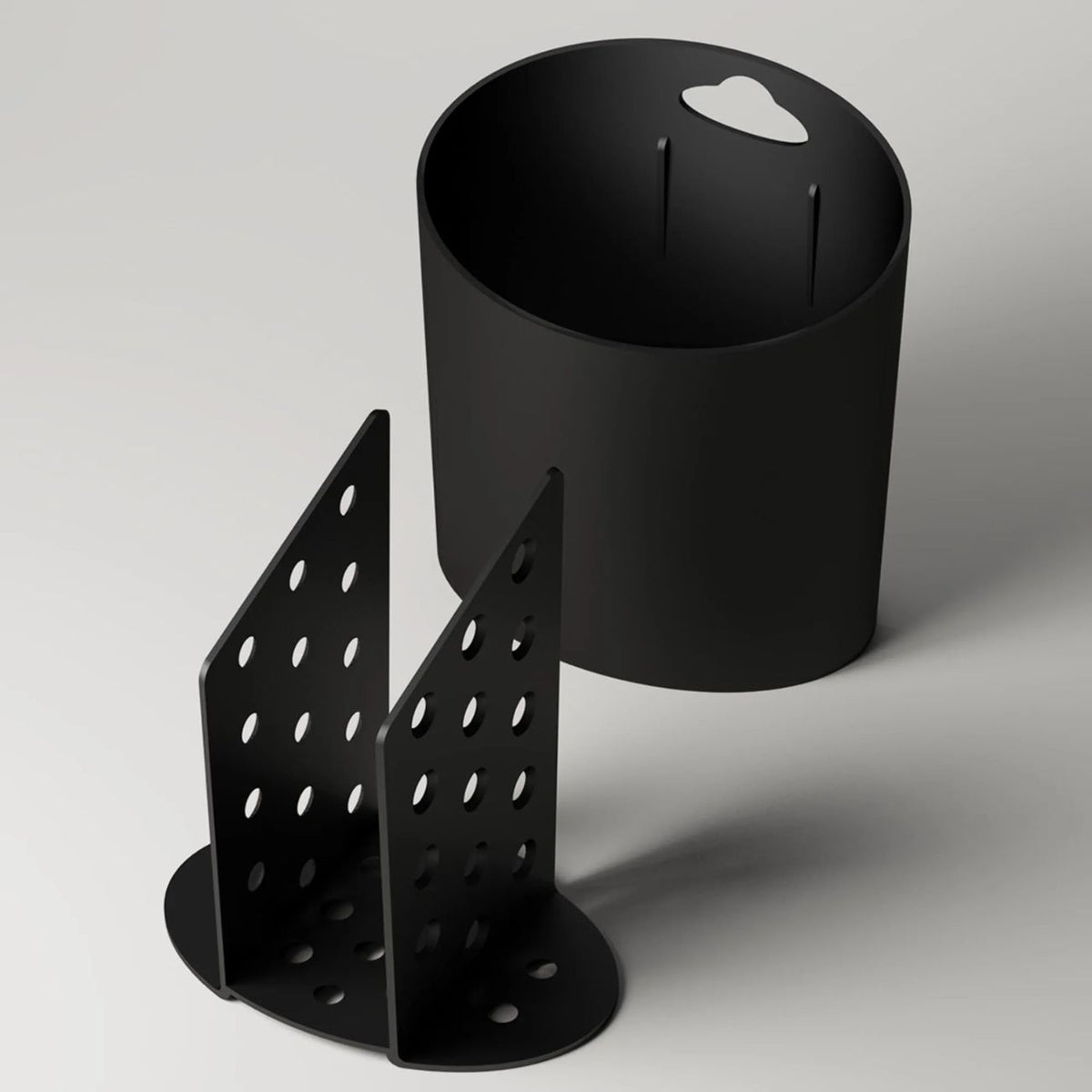Porta Talheres Oval Escorredor para Garfo Faca e Colher