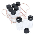Porta Temperos Organizador com 9 Vidros para Cozinha